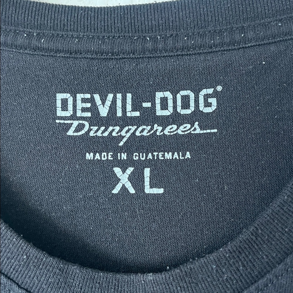 Devil Dog Dungarees Black Short Sleeve T-Shirt - Picture 3 of 4